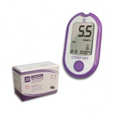 Глюкометр 2В Comfort (2Б Комфорт) + тест смужки 2В Comfort №50 (50 шт.) Глюкометр 2В Comfort (2Б Комфорт) + тест смужки 2В Comfort №50 (50 шт.)