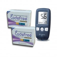 Глюкометр SD CodeFree (СД КодФрі) +  тест смужки SD CodeFree №50 - 2 уп. (100 шт.)