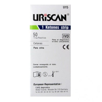 Тест-смужки Uriscan U-15 Ketones