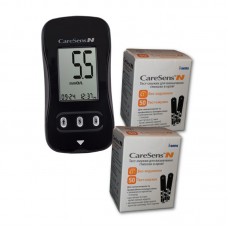 Глюкометр CareSens N+ тест-полоски CareSens N №50 - 2 уп. (100 шт.) 