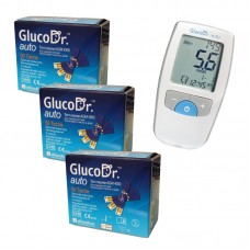 Глюкометр GlucoDr A (AGM 4000) і тест-смужки GlucoDr A №50 - 3 уп. (150 шт.)