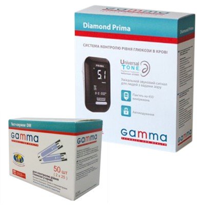 Глюкометр Gamma Diamond Prima
