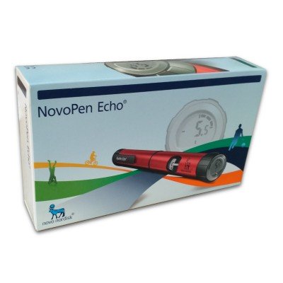 Шприц-ручка для введення інсуліну NovoPen Echo (Новопо Ехо) з кроком 0,5 од.