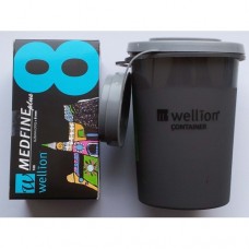 Иголки Wellion MEDFINE plus (Веллион Медфайн плюс) 8 мм №100 + Контейнер Иголки Wellion MEDFINE plus (Веллион Медфайн плюс) 8 мм №100 + Контейнер