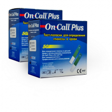Тест-смужки On-Call Plus (Он-Колл Плюс) №50 - 2 уп. (100 шт.)