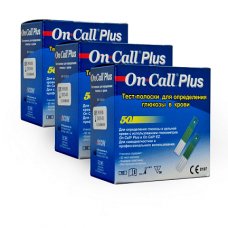 Тест-смужки On-Call Plus (Он-Колл Плюс) №50 - 3 уп. (150 шт.)