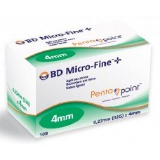 Иглы BD Micro-Fine Plus 4 mm №100 Иглы BD Micro-Fine Plus 4 mm №100