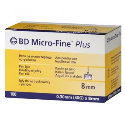 Иглы BD Micro-Fine Plus 8 mm 