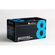 Голки Wellion MEDFINE plus (Велліон Медфайн плюс) 8 мм №100 Голки Wellion MEDFINE plus (Велліон Медфайн плюс) 8 мм №100