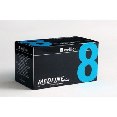 Голки Wellion MEDFINE plus (Велліон Медфайн плюс) 8 мм №100